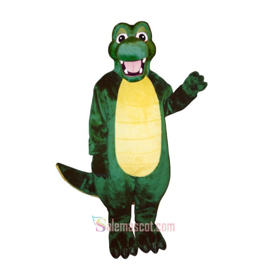 Happy Alligator Mascot Costume