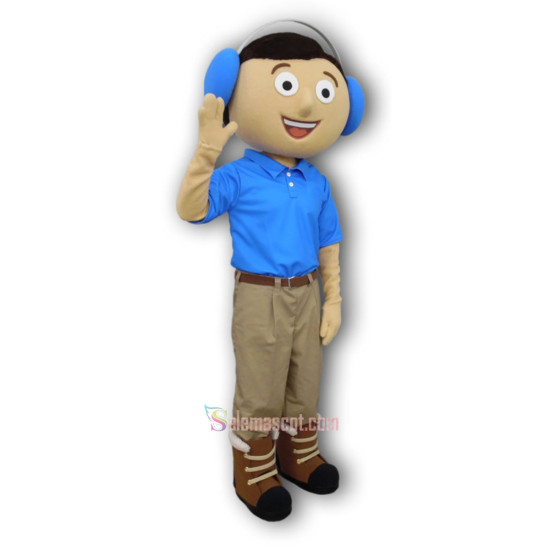 Happy Boy Mascot Costume