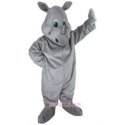 Happy Rhino Mascot Costume