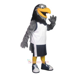 Friendly Hawk Mascot Costume