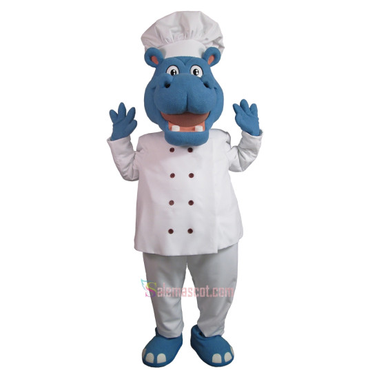 Healthy Friendly Hippo Mascot Costume