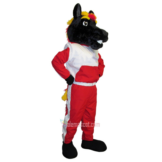 Black College Horse Mascot Costume