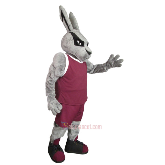 Handsome Power Rabbit Mascot Costume