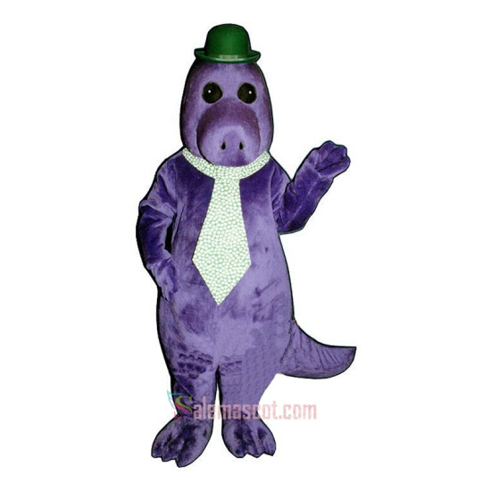 Jake The Saurus Hat & Tie Mascot Costume