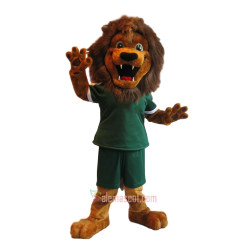 College Ferocious Handsome Lion Mascot Costume