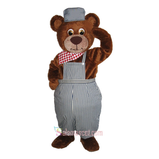 Cute Handsome Bear Mascot Costume