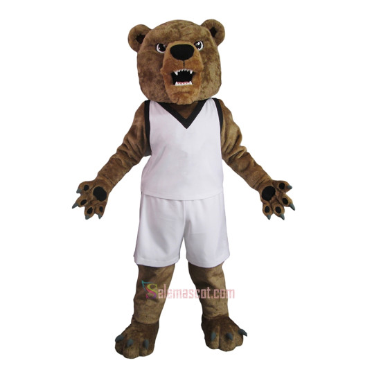 Ferocious College Bear Mascot Costume