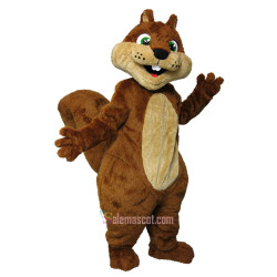 Cute Happy Squirrel Mascot Costume