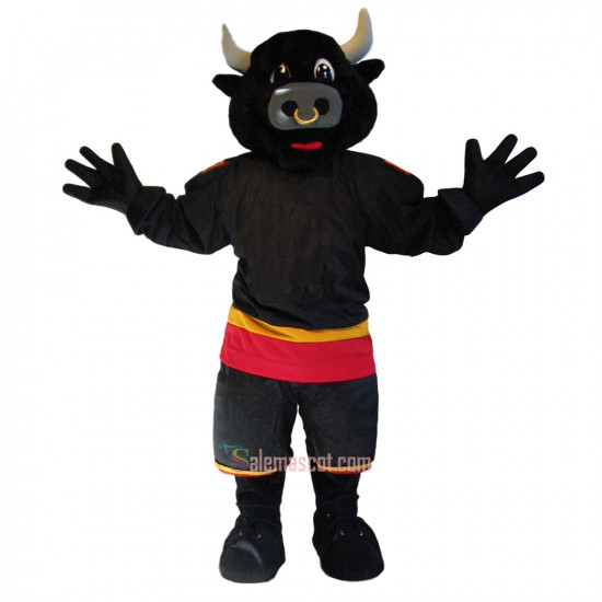 Black College Bulls Mascot Costume