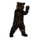 Long Hair Black Bear Cartoon Mascot Costume
