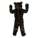 Long Hair Black Bear Cartoon Mascot Costume