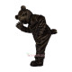Long Hair Black Bear Cartoon Mascot Costume