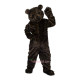 Long Hair Black Bear Cartoon Mascot Costume