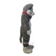 Long-Haired Grey Husky Wolf Mascot Costume