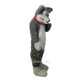 Long-Haired Grey Husky Wolf Mascot Costume
