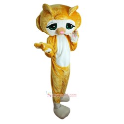 Lovely Yellow Cat Cartoon Mascot Costume
