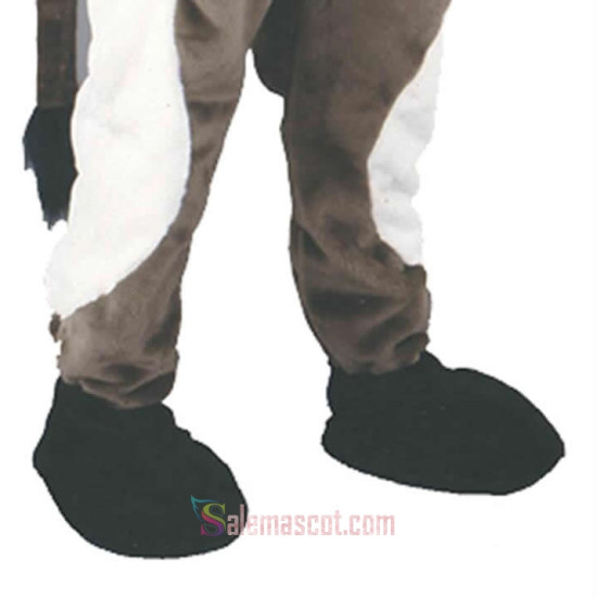 brown cow mascot costume