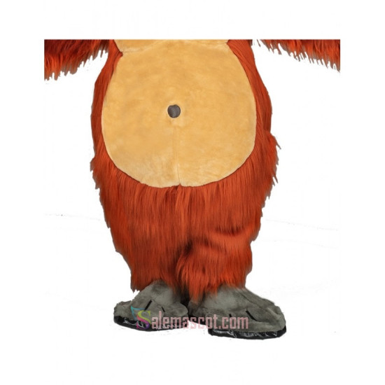 Long Plush Orangutan Mascot Costume