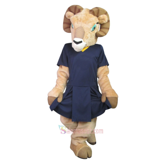 College Ram Mascot Costume