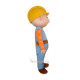 Miner Coalman Cartoon Mascot Costume