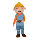 Miner Coalman Cartoon Mascot Costume