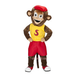 Cute Happy Monkey Mascot Costume