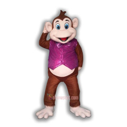 Monkey with Purple Vest Animal Mascot Costume