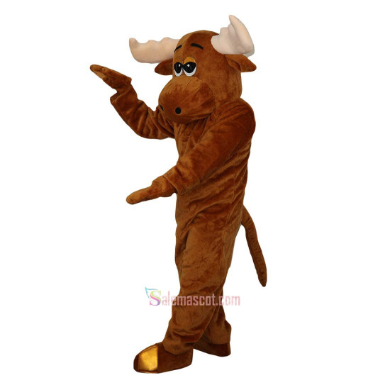Moose Elk Wapiti Deer Cartoon Mascot Costume