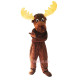 Moose Elk Wapiti Horned Deer Cartoon Mascot Costume