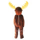 Moose Elk Wapiti Horned Deer Cartoon Mascot Costume