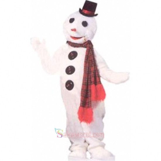 Mr. Snowman Mascot Costume