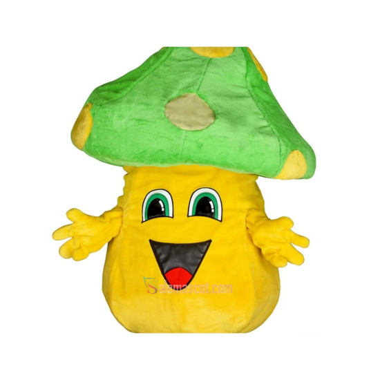 Happy Mushroom Mascot Costume