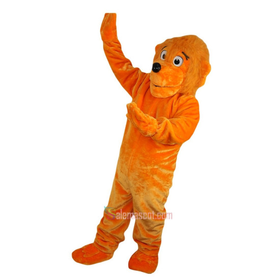Orange Bear Mascot Costume