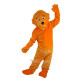 Orange Bear Mascot Costume