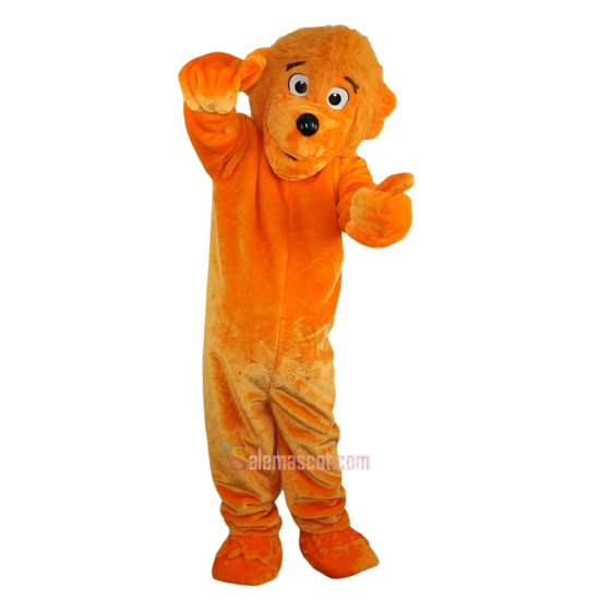 Orange Bear Mascot Costume