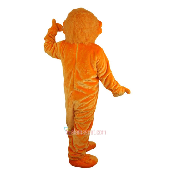Orange Bear Mascot Costume