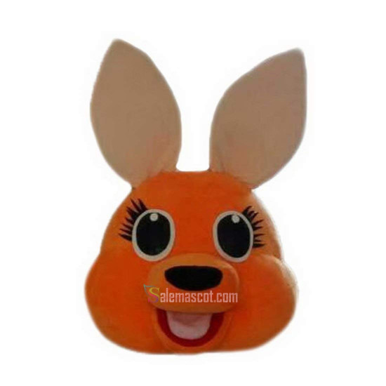 Orange Kangaroo Cartoon Mascot Costume