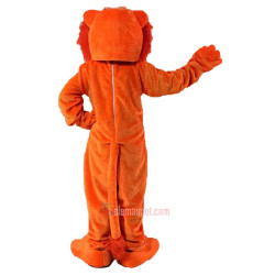 Orange Lion Cartoon Mascot Costume