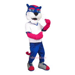 College Color Panther Mascot Costume
