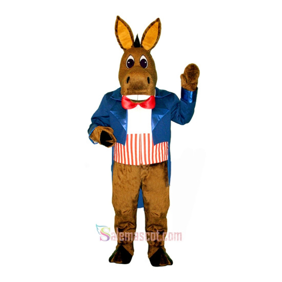 Patriotic Donkey Mascot Costume