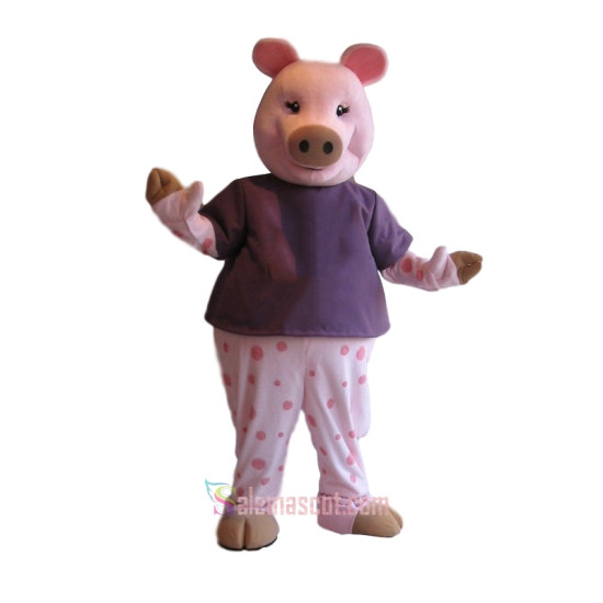 Cute Charming Pink Pig Mascot Costume