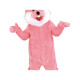 Pink Bunny Mascot Costume
