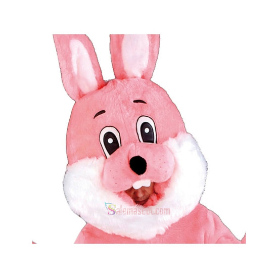 Pink Bunny Mascot Costume