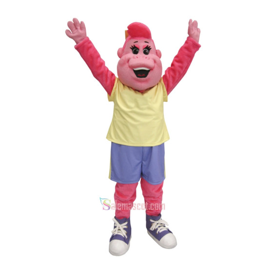 Pink Charming Lady Monkey Mascot Costume