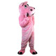 Pink Hippo Cartoon Mascot Costume