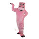 Pink Hippo Cartoon Mascot Costume