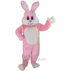 Pink Toon Rabbit Lightweight Mascot Costume