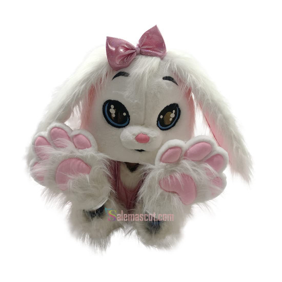 Pink white rabbit Costume Easter Bunny Mascot Costume