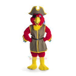 Pirate Parrot Mascot Costume