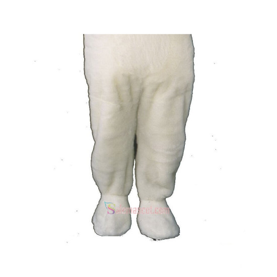 Short Hairs Polar Bear Mascot Costume